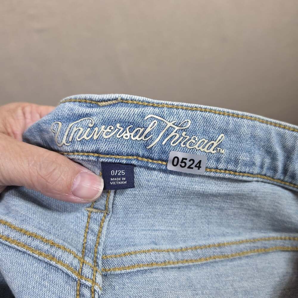 Universal Thread Womens High-Rise Vintage Straight Cropped Jeans Size 28" Waist - Picture 2 of 10